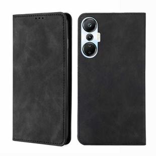 For Infinix Hot 20S Skin Feel Magnetic Horizontal Flip Leather Phone Case(Black)
