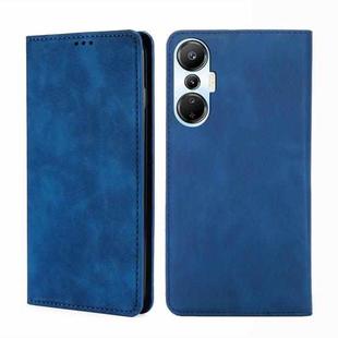 For Infinix Hot 20S Skin Feel Magnetic Horizontal Flip Leather Phone Case(Blue)