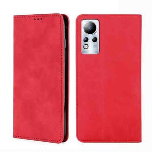 For Infinix Note 11 Skin Feel Magnetic Horizontal Flip Leather Phone Case(Red)
