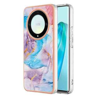 For Honor X9a / Magic5 Lite Electroplating IMD TPU Phone Case(Blue Marble)