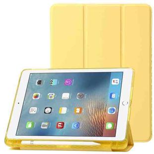 Clear Acrylic Leather Tablet Case For iPad Air 2 / Air / 9.7 2018 / 9.7 2017(Yellow)