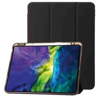 Clear Acrylic Leather Tablet Case For iPad Pro 12.9 2022/ 2021 / 2020 / 2018(Black)