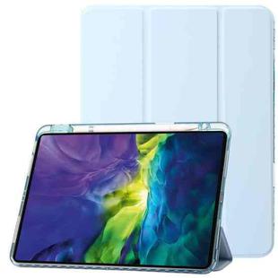 Clear Acrylic Leather Tablet Case For iPad Pro 12.9 2022/ 2021 / 2020 / 2018(Sky Blue)