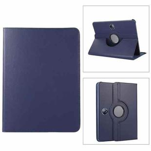 For OPPO Pad 2 360 Degree Rotation Litchi Texture Leather Tablet Case(Dark Blue)