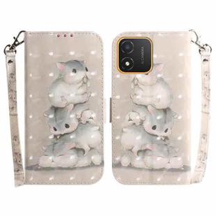 For Honor X5 3D Colored Horizontal Flip Leather Phone Case(Squirrels)