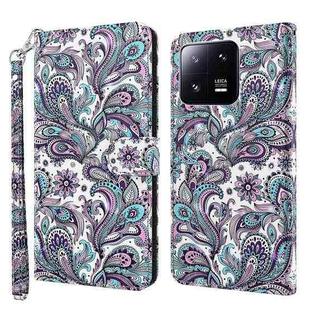 For Xiaomi 13 Pro 3D Painting Pattern Flip Leather Phone Case(Swirl Pattern)