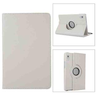 For Lenovo Tab M9 360 Degree Rotation Litchi Texture Tablet Leather Case with Holder(White)