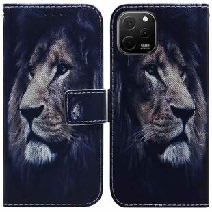 For Huawei nova Y61 / Enjoy 50z Coloured Drawing Flip Leather Phone Case(Lion)