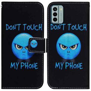 For Nokia G22 Coloured Drawing Flip Leather Phone Case(Anger)