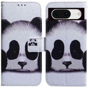 For Google Pixel 8 Coloured Drawing Flip Leather Phone Case(Panda)