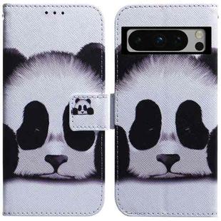 For Google Pixel 8 Pro Coloured Drawing Flip Leather Phone Case(Panda)