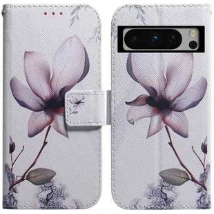 For Google Pixel 8 Pro Coloured Drawing Flip Leather Phone Case(Magnolia)