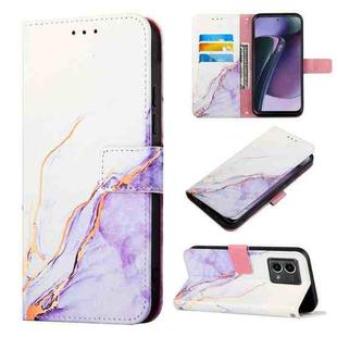 For Motorola Moto G Stylus 5G 2023 PT003 Marble Pattern Flip Leather Phone Case(LS006)