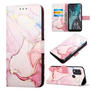 For Nokia C22 PT003 Marble Pattern Flip Leather Phone Case(LS005)