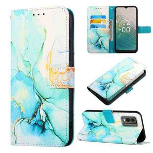 For Nokia C32 TA-1534 PT003 Marble Pattern Flip Leather Phone Case(LS003)