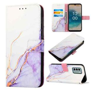 For Nokia G22 PT003 Marble Pattern Flip Leather Phone Case(LS006)