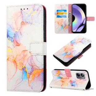 For Realme 10 Pro 5G PT003 Marble Pattern Flip Leather Phone Case(LS004)