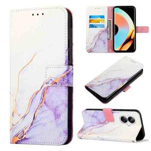 For Realme 10 Pro+ 5G PT003 Marble Pattern Flip Leather Phone Case(LS006)