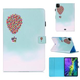 For iPad Pro 11 (2020) Colored Drawing Horizontal Flip Leather Tablet Case, with Sleep / Wake-up Function & Holder & Card Slo & Wallet(Balloon House)