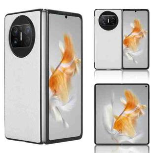 For Huawei Mate X3 Crocodile Texture Phone Case(White)