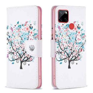 For Nokia C12 Colored Drawing Pattern Leather Phone Case(Tree)