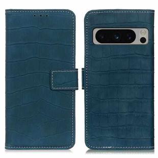 For Google Pixel 8 Pro Magnetic Crocodile Texture Leather Phone Case(Green)