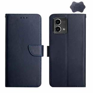 For Motorola Moto G Stylus 5G 2023 Genuine Leather Fingerprint-proof Horizontal Flip Phone Case(Blue)