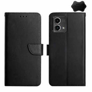 For Motorola Moto G Stylus 5G 2023 Genuine Leather Fingerprint-proof Horizontal Flip Phone Case(Black)