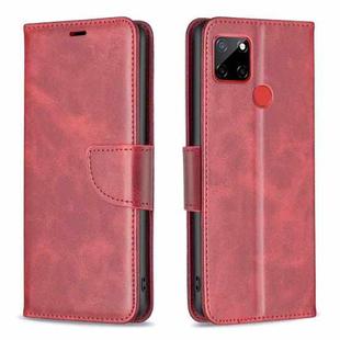 For Nokia C12 Lambskin Texture Pure Color Flip Leather Phone Case(Red)