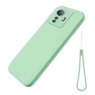 Pure Color Liquid Silicone Shockproof Phone Case For vivo Y77 5G Global / Y77e / IQOO Z6 Lite 5G(Green)