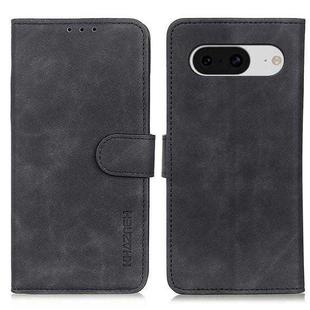 For Google Pixel 8 KHAZNEH Retro Texture Flip Leather Phone Case(Black)