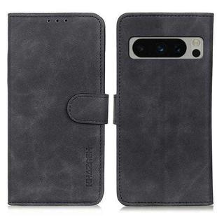 For Google Pixel 8 Pro KHAZNEH Retro Texture Flip Leather Phone Case(Black)
