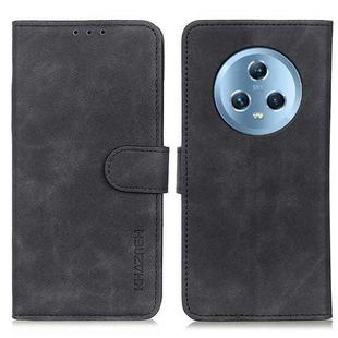 For Honor Magic5 KHAZNEH Retro Texture Flip Leather Phone Case(Black)