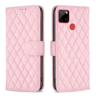 For Nokia C12 Diamond Lattice Wallet Flip Leather Phone Case(Pink)