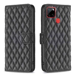 For Nokia C12 Diamond Lattice Wallet Flip Leather Phone Case(Black)