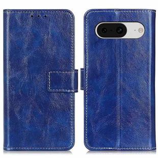 For Google Pixel 8 Retro Crazy Horse Texture Flip Leather Phone Case(Blue)