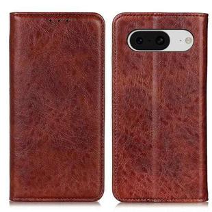 For Google Pixel 8 Magnetic Crazy Horse Texture Leather Phone Case(Brown)