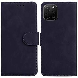 For Huawei nova Y61 / Enjoy 50z Skin Feel Pure Color Flip Leather Phone Case(Black)