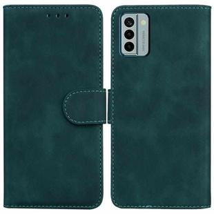 For Nokia G22 Skin Feel Pure Color Flip Leather Phone Case(Green)