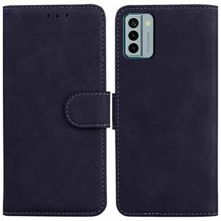 For Nokia G22 Skin Feel Pure Color Flip Leather Phone Case(Black)