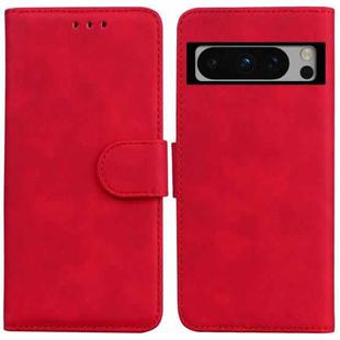 For Google Pixel 8 Pro Skin Feel Pure Color Flip Leather Phone Case(Red)