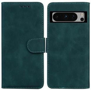 For Google Pixel 8 Pro Skin Feel Pure Color Flip Leather Phone Case(Green)