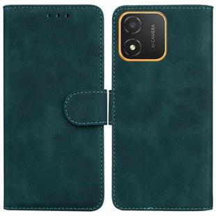 For Honor X5 Skin Feel Pure Color Flip Leather Phone Case(Green)