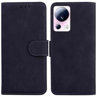 For Xiaomi 13 Lite / Civi 2 Skin Feel Pure Color Flip Leather Phone Case(Black)