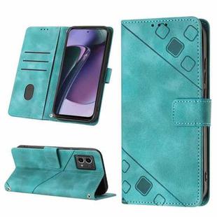 For Motorola Moto G Stylus 5G 2023 Skin-feel Embossed Leather Phone Case(Green)