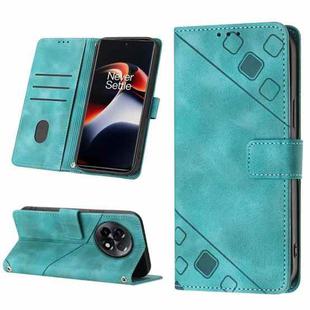 For OnePlus Ace 2 5G / 11R 5G Skin-feel Embossed Leather Phone Case(Green)