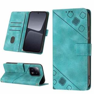 For Xiaomi 13 Skin-feel Embossed Leather Phone Case(Green)
