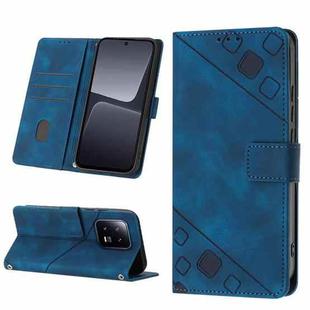 For Xiaomi 13 Skin-feel Embossed Leather Phone Case(Blue)