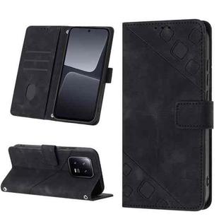 For Xiaomi 13 Pro Skin-feel Embossed Leather Phone Case(Black)