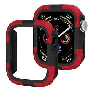For Apple Watch Series 8 & 7 41mm Armor Frame Watch Case(Red)